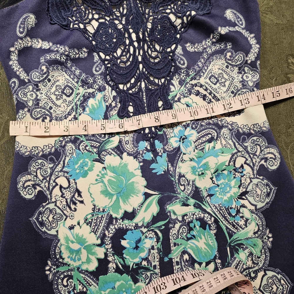 Jax Elegant Floral Sleeveless Dress Size 4 - Picture 10 of 14